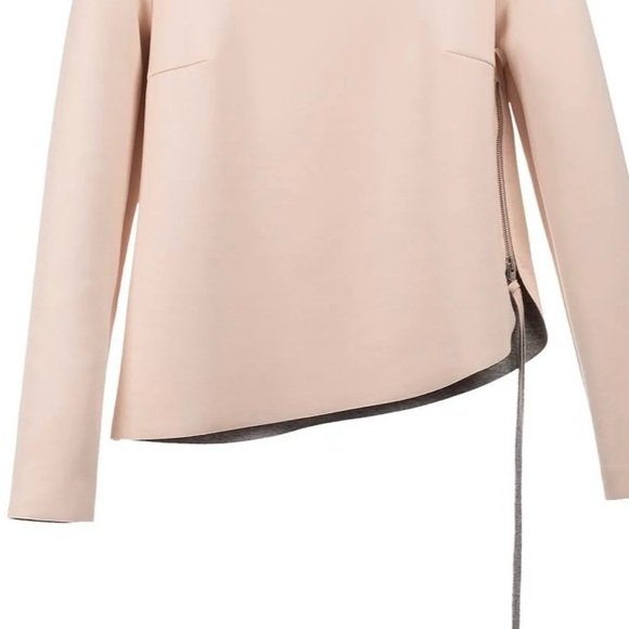 Cop Copine Sumida Neoprene Side Zipper Top Y2K Peach/Gray - Picture 4 of 14